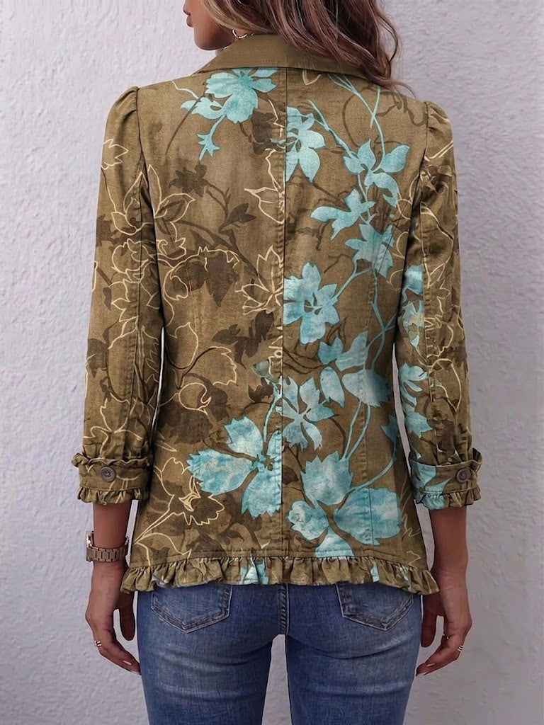 Blanca | Chaqueta Bohemia Floral Vintage Degradada