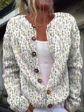 Bibiana | Cardigan a fiori in maglia vintage