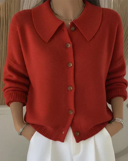 Nieves | Cardigan con collo a camicia