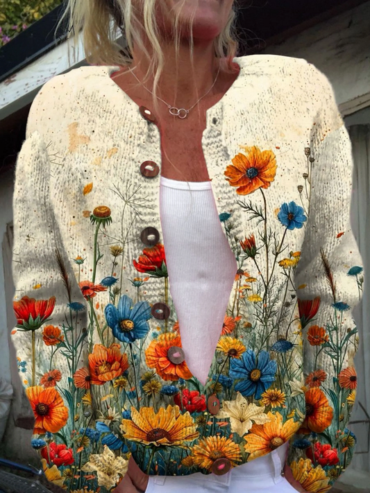 Adriana | Cardigan floreale vintage