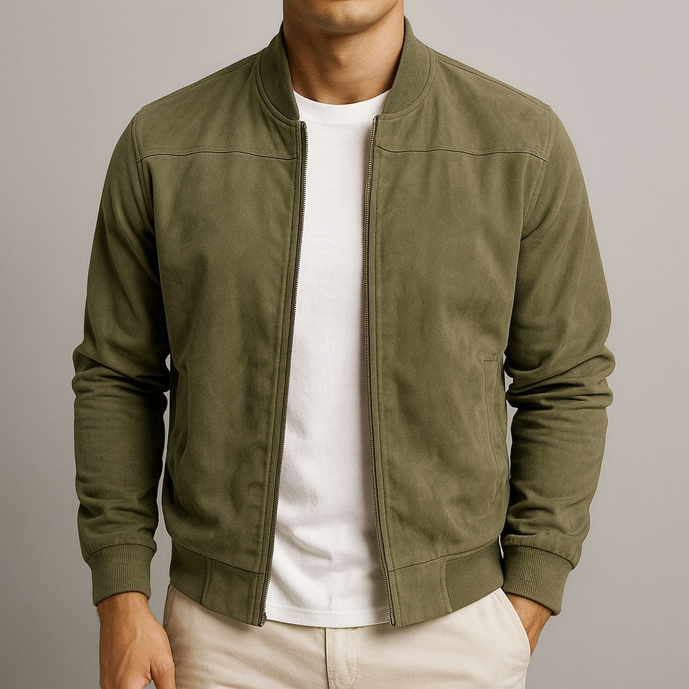 Carlos | Giacca in camoscio artigianale