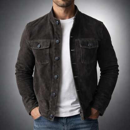 Alberto | Bomber in camoscio premium