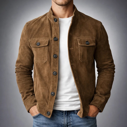 Alberto | Bomber in camoscio premium