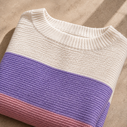 Serena - Jersey oversize de punto a rayas