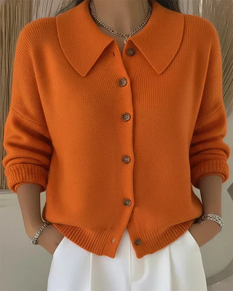 Nieves | Cardigan con collo a camicia
