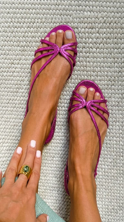 Sonia - Sandali bassi dorati