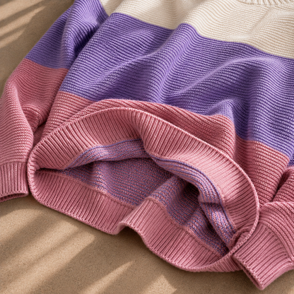 Serena - Jersey oversize de punto a rayas