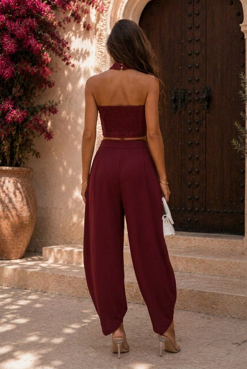 Emma - Completo con pantaloni a palloncino
