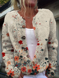 Wilma | Cardigan in maglia a fiori vintage