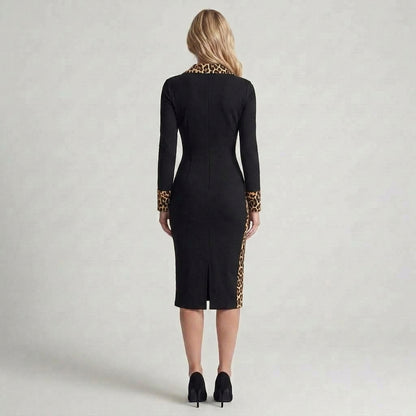 Susana - Abito midi con stampa leopardata
