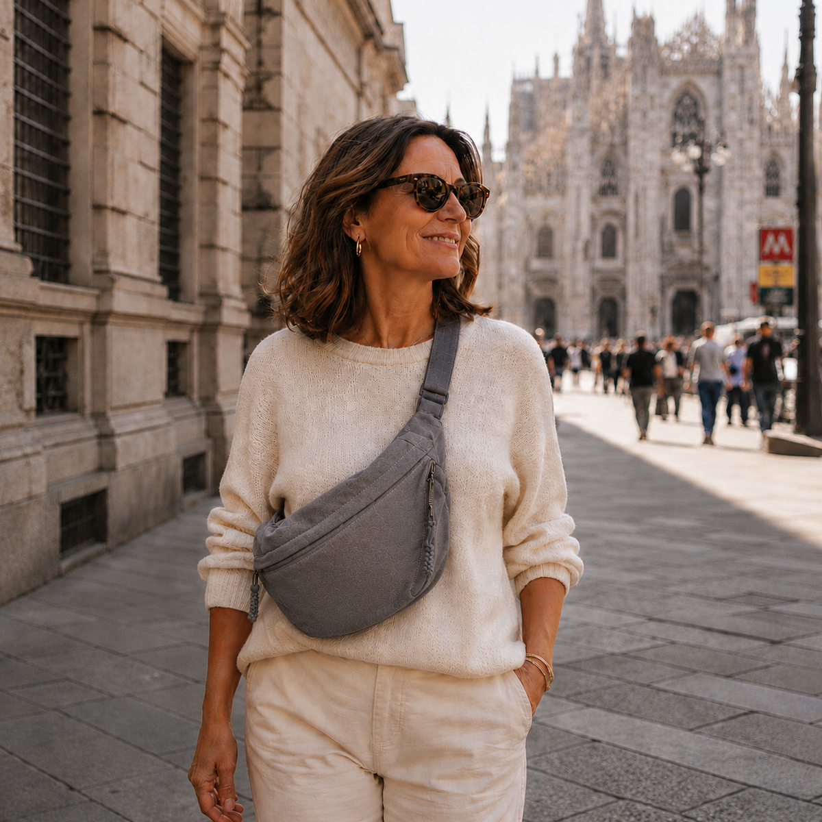 Chiara | Borsa a Spalla Grigia