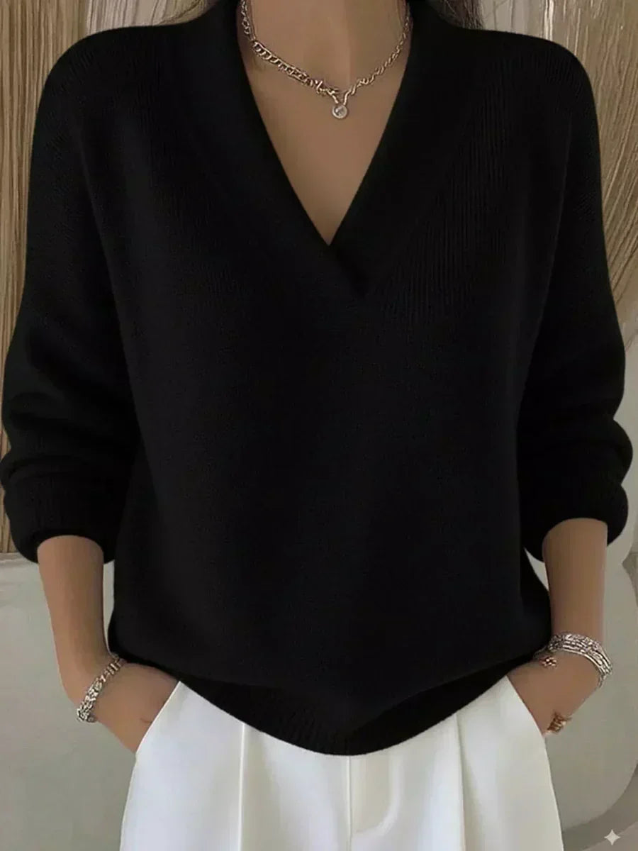 Raquel | Maglione morbido con scollo a V