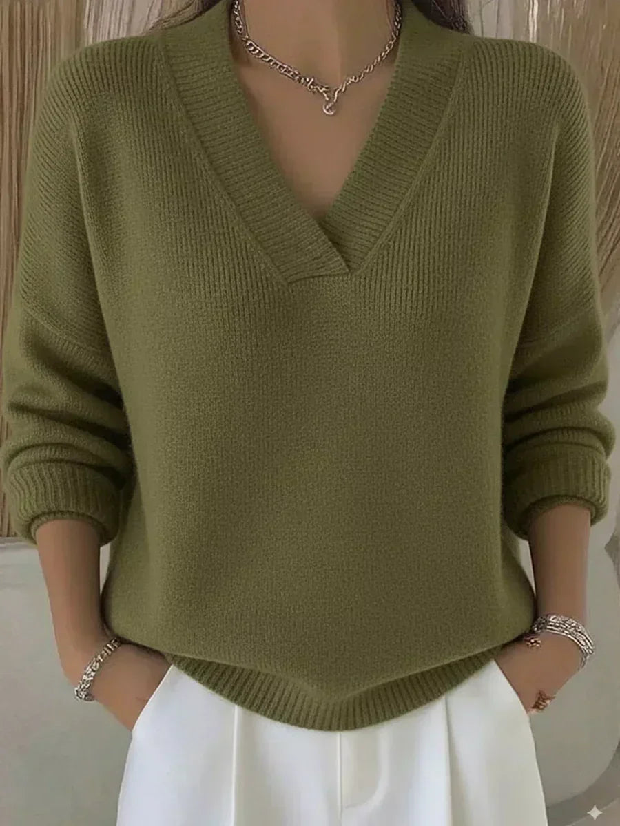 Raquel | Maglione morbido con scollo a V