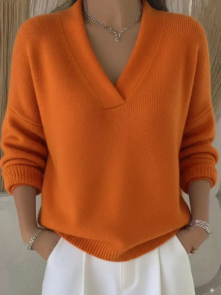 Raquel | Maglione morbido con scollo a V