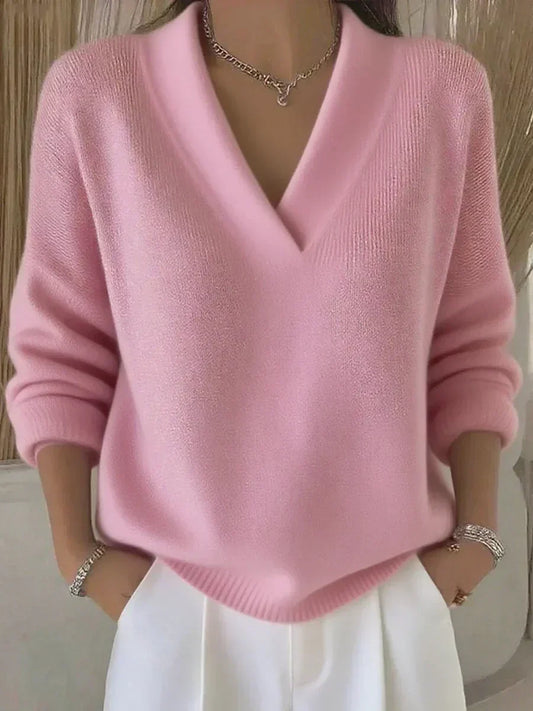 Raquel | Maglione morbido con scollo a V