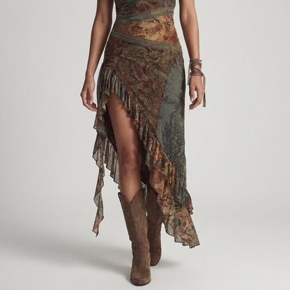 Alice | Abito Asimmetrico Monospalla Stile Boho