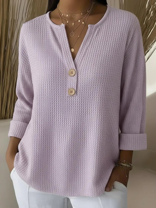 Vega | Maglia Henley testurizzata con bottoni
