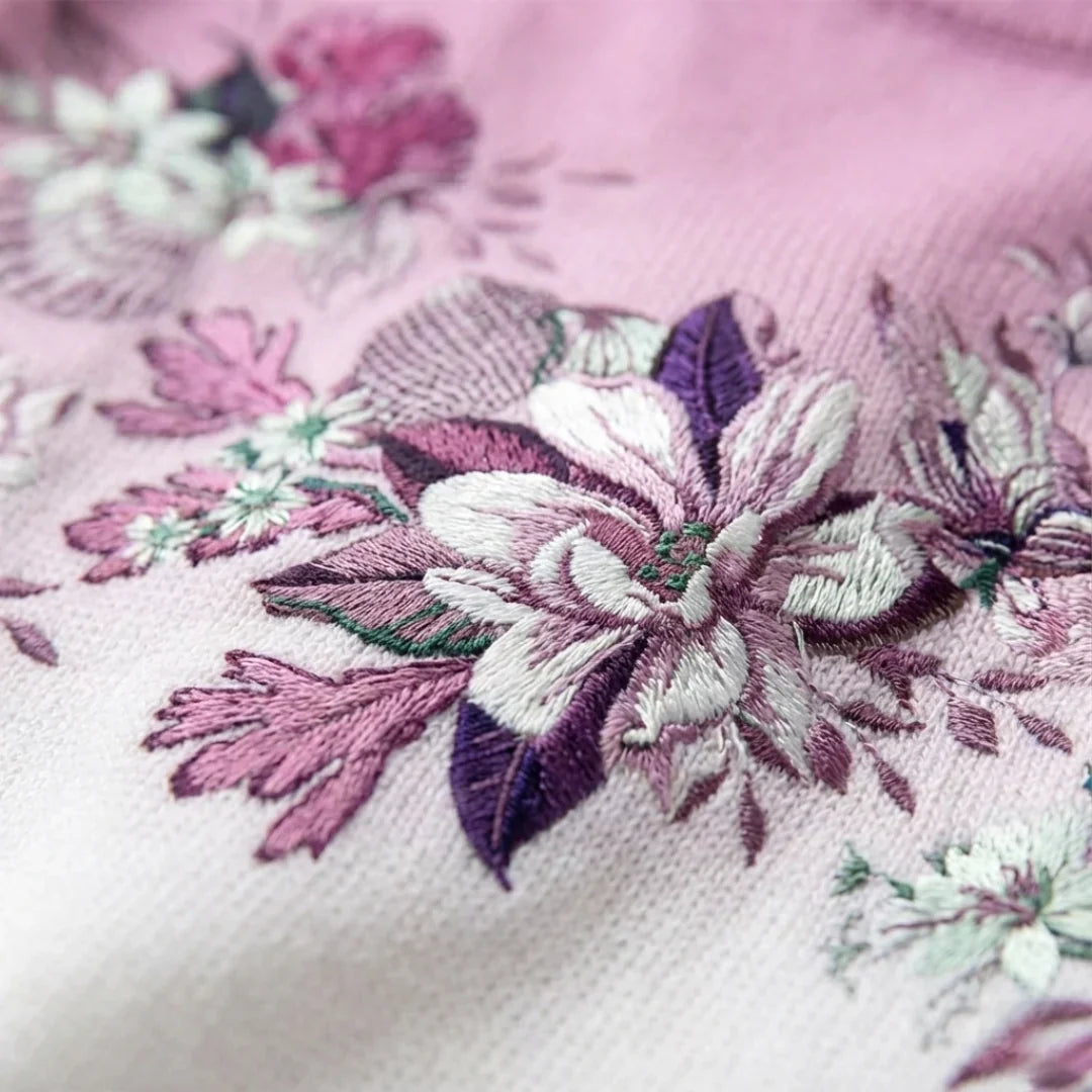 Fátima | Maglione a fiori con collo alto