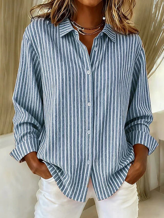 Alicia | Camicia a righe con bottoni