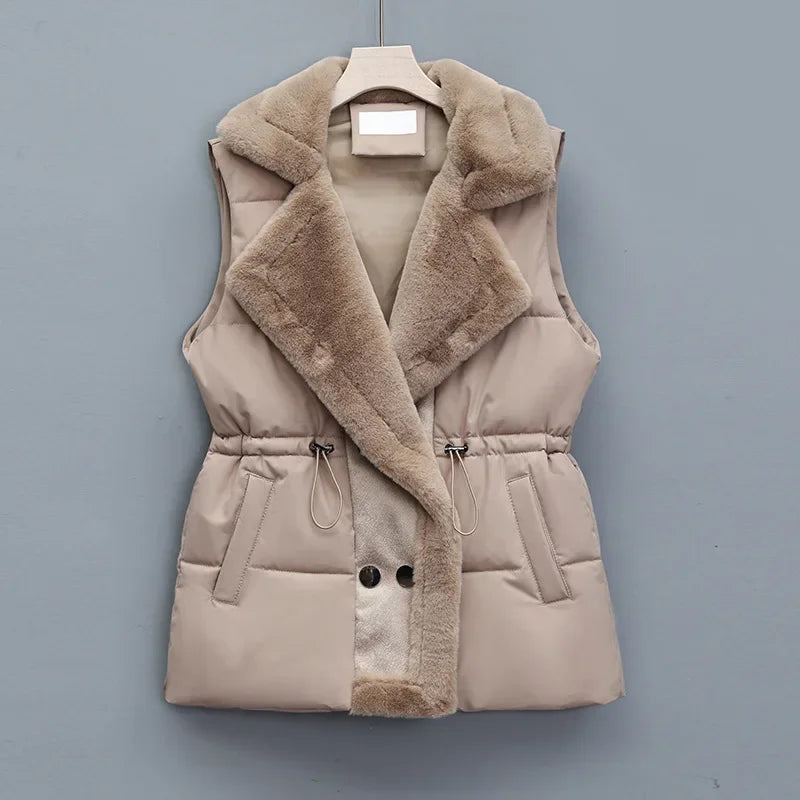 Renata - Gilet trapuntato con revers