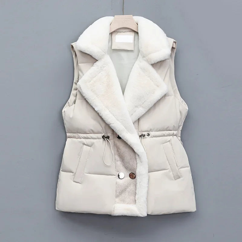 Renata - Gilet trapuntato con revers