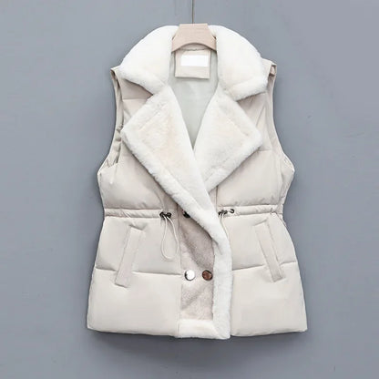 Renata - Gilet trapuntato con revers