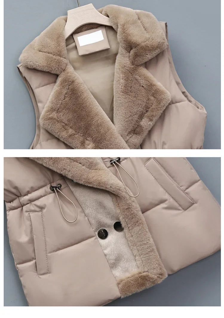 Renata - Gilet trapuntato con revers
