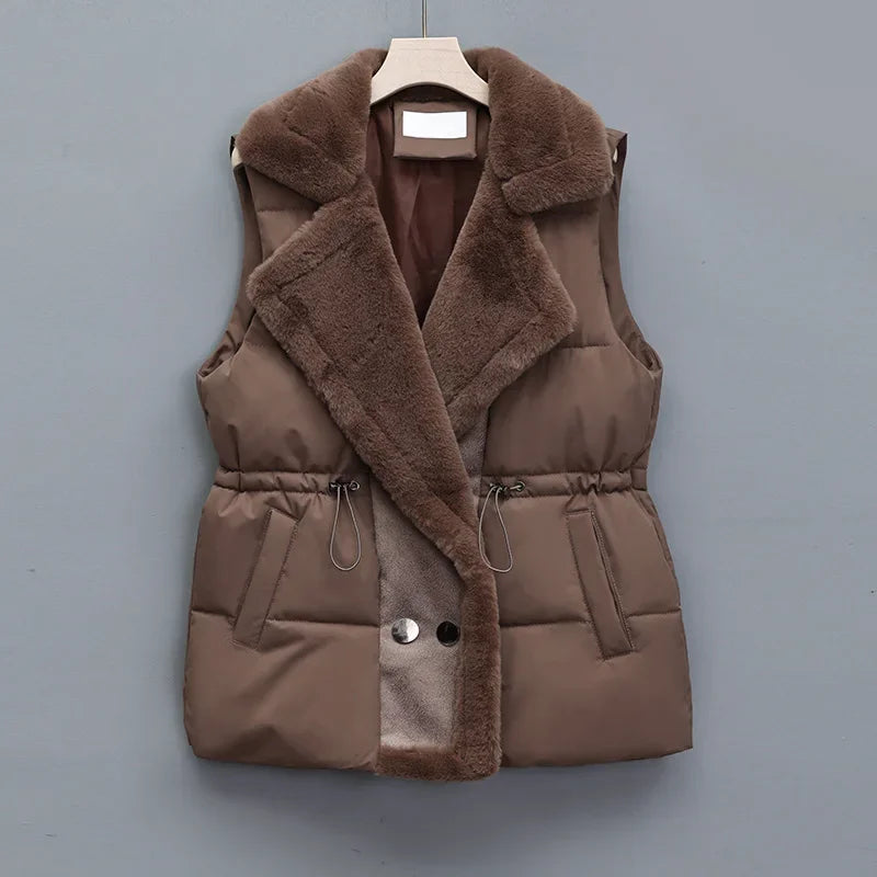Renata - Gilet trapuntato con revers