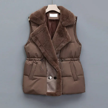 Renata - Gilet trapuntato con revers