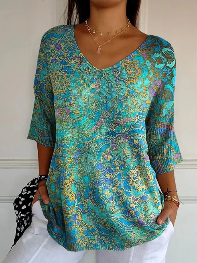 Beatríz - Blusa fluida stampata