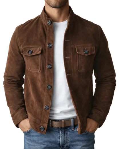 Alberto | Bomber in camoscio premium