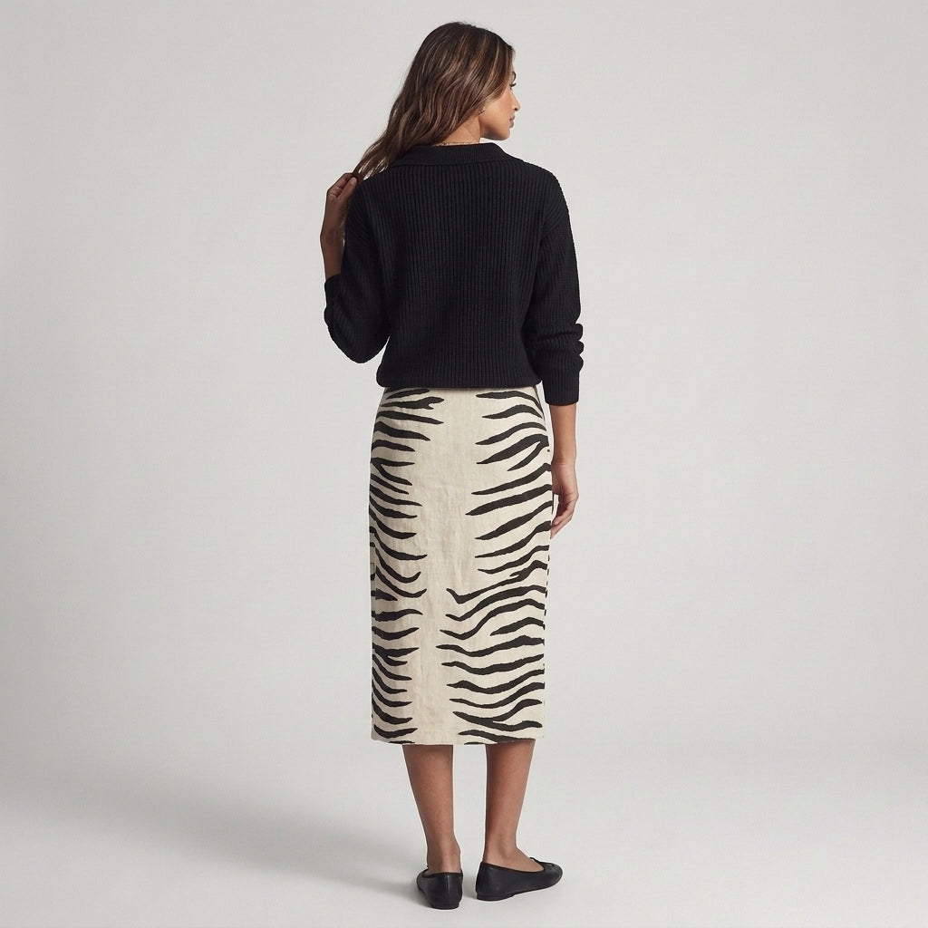 Aurora | Gonna Midi Zebrata