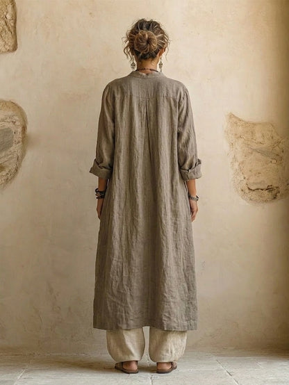 Patricia | Completo tre pezzi in cotone e lino