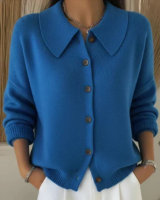 Nieves | Cardigan con collo a camicia
