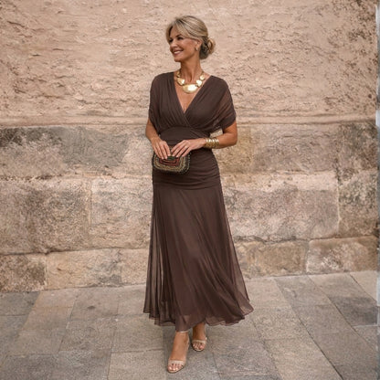 Corina - Abito fluido con scollo a V