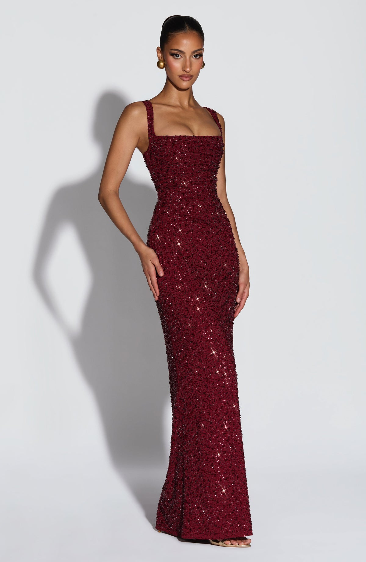Carlota - Vestito lungo con paillettes