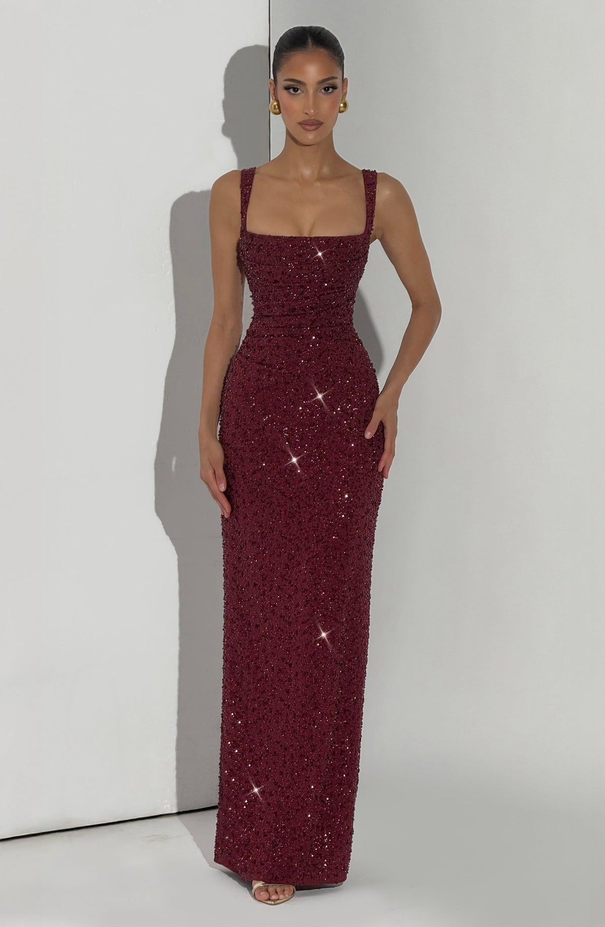 Carlota - Vestito lungo con paillettes