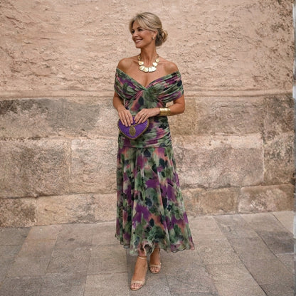 Corina - Abito fluido con scollo a V