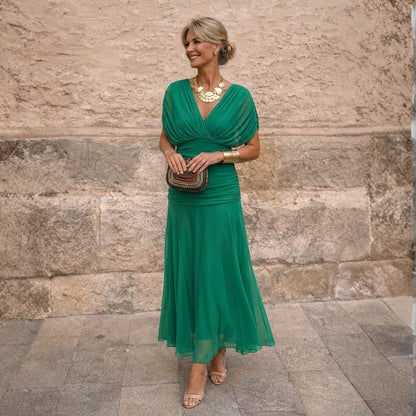 Corina - Abito fluido con scollo a V