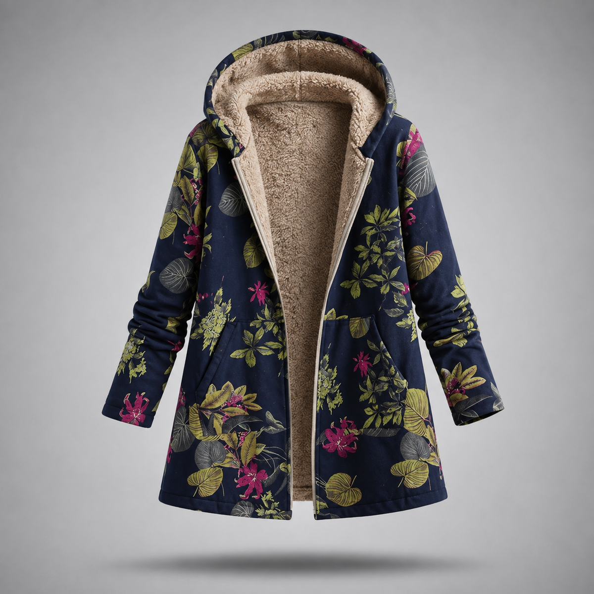 Ludovica - Parka boho con fodera in pile