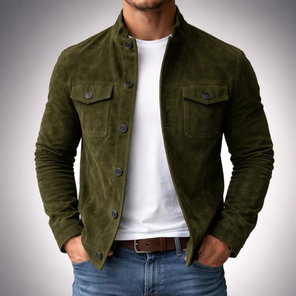 Alberto | Bomber in camoscio premium
