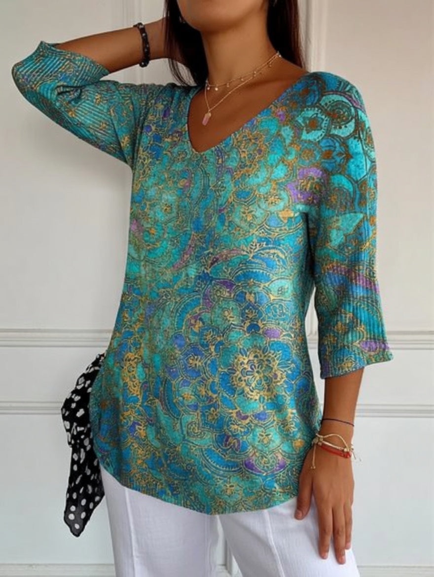 Beatríz - Blusa fluida stampata