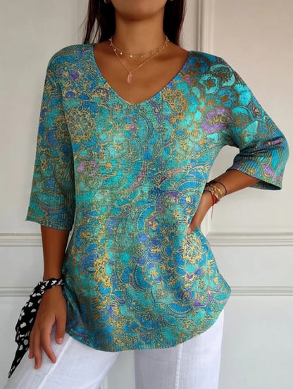Beatríz - Blusa fluida stampata