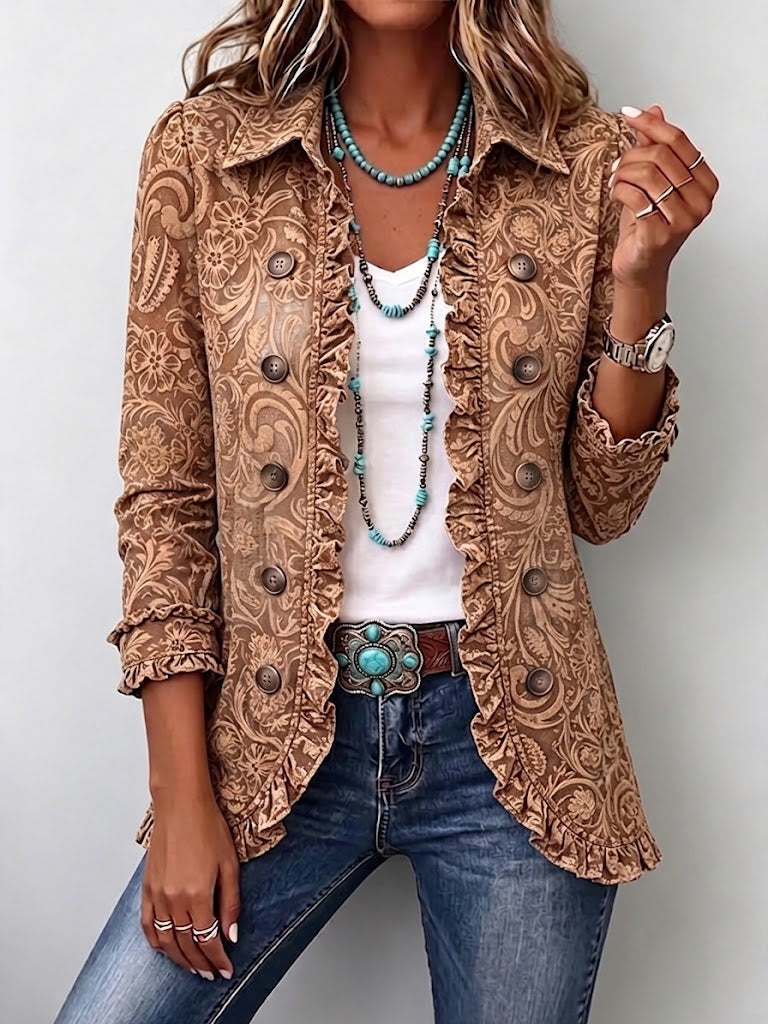 Noemí | Chaqueta Bohemia Floral Vintage