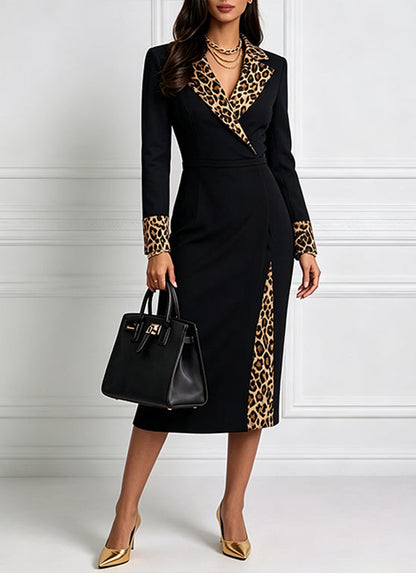 Susana - Abito midi con stampa leopardata