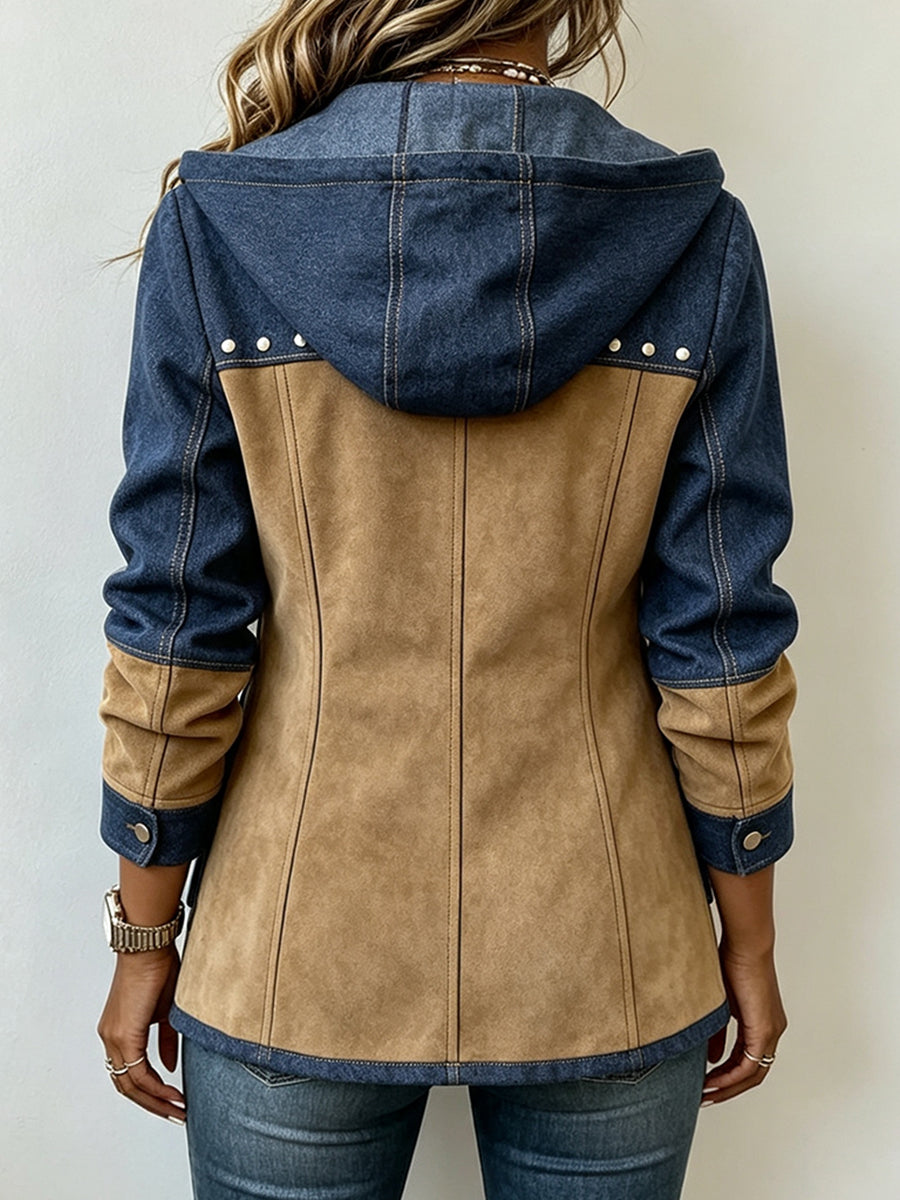 Victoria - Giacca Patchwork 100% Cotone con zip