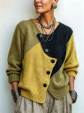 Ainhoa - Jersey de Punto Artístico de estilo patchwork