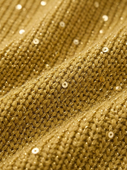 Maribel - Cardigan in maglia con colletto e bottoni metallizzati