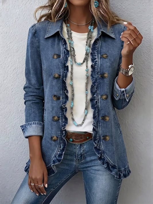 Sandra | Giacca in tessuto denim